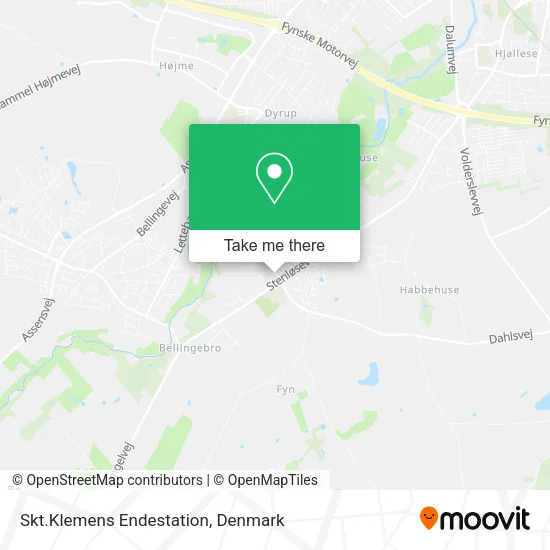 Skt.Klemens Endestation map