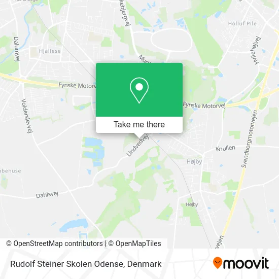 Rudolf Steiner Skolen Odense map