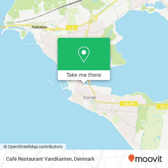 Café Restaurant Vandkanten map