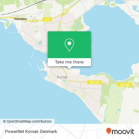 PowerNet Korsør map