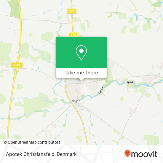 Apotek Christiansfeld map