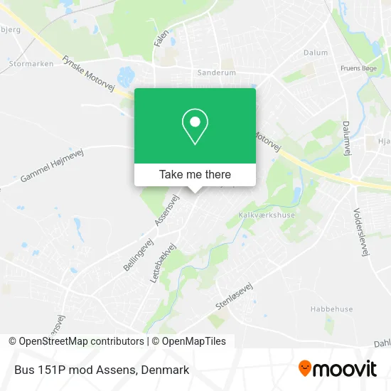 Bus 151P mod Assens map