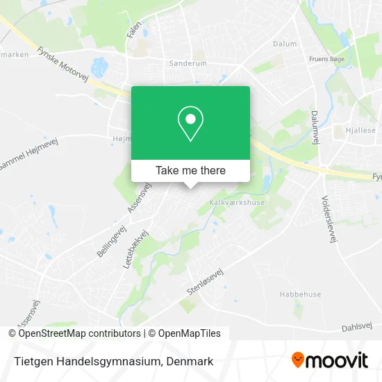 Tietgen Handelsgymnasium map