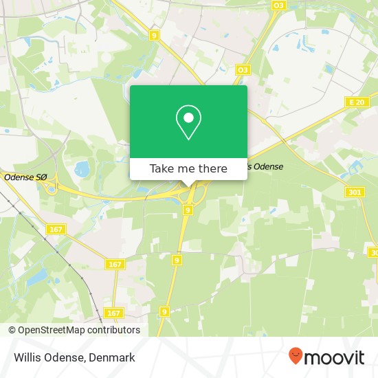 Willis Odense map