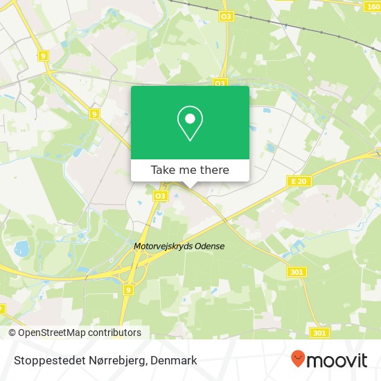 Stoppestedet Nørrebjerg map