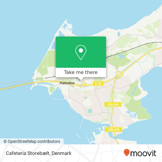 Cafeteria Storebælt map