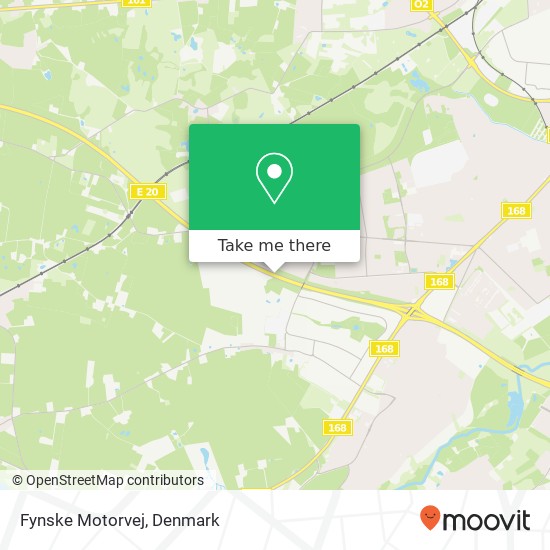 Fynske Motorvej map