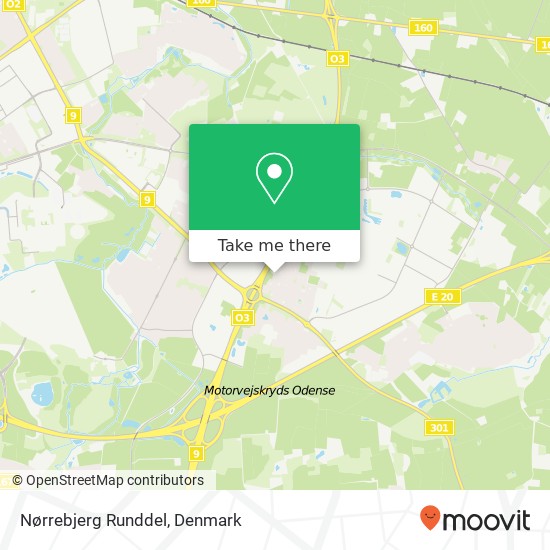 Nørrebjerg Runddel map