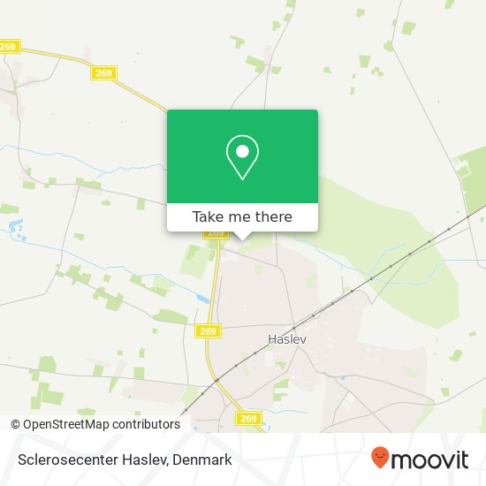 Sclerosecenter Haslev map