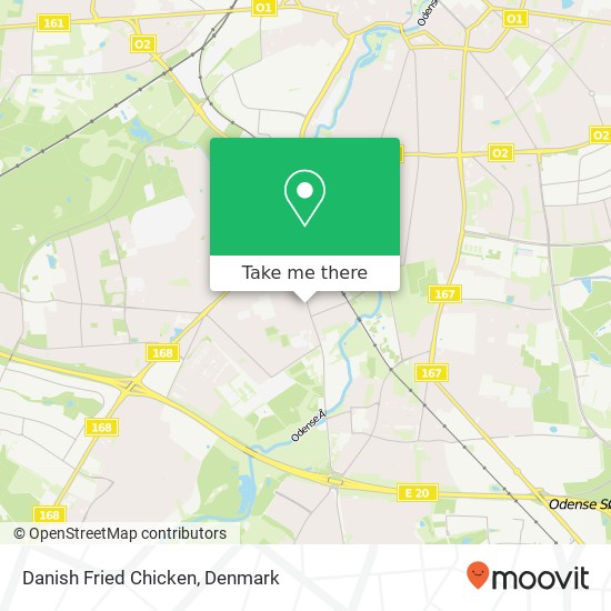 Danish Fried Chicken map