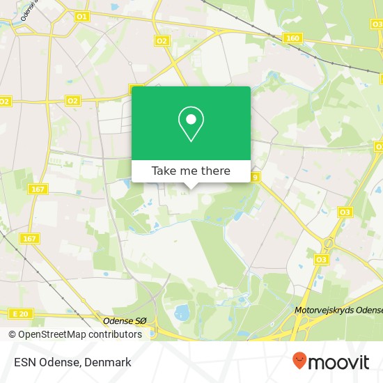 ESN Odense map