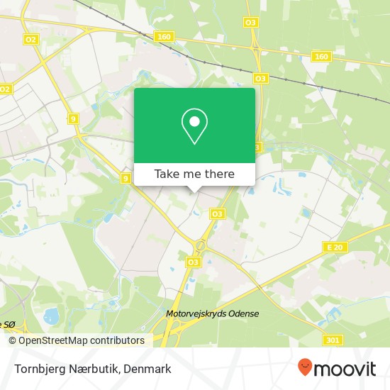 Tornbjerg Nærbutik map