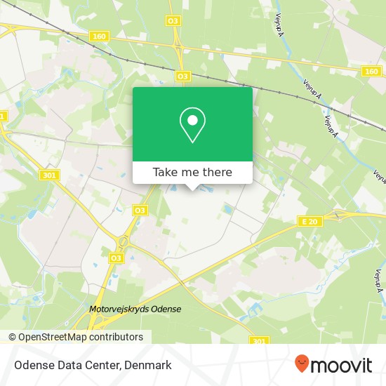 Odense Data Center map