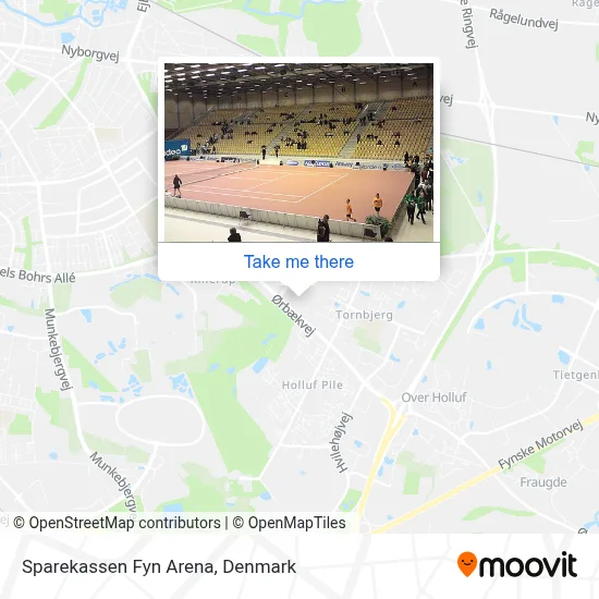 Sparekassen Fyn Arena map