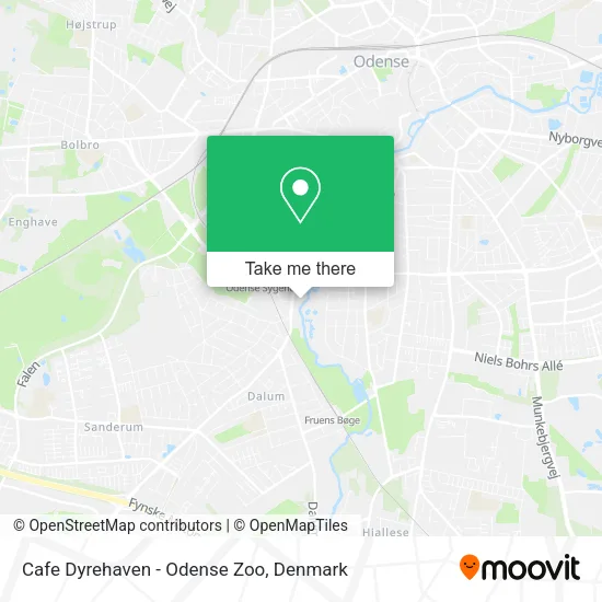 Cafe Dyrehaven - Odense Zoo map