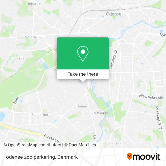 odense zoo parkering map
