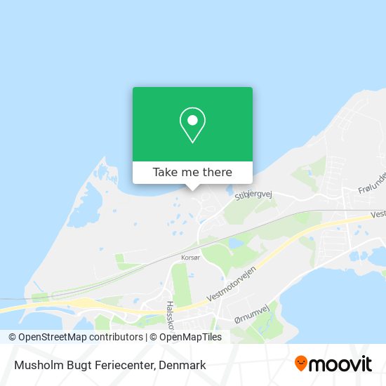 Musholm Bugt Feriecenter map