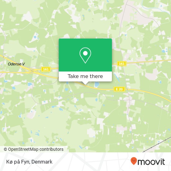 Kø på Fyn map