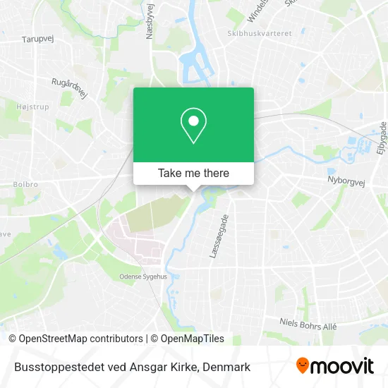 Busstoppestedet ved Ansgar Kirke map