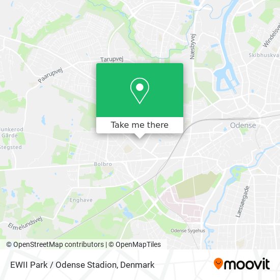 EWII Park / Odense Stadion map