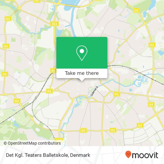 Det Kgl. Teaters Balletskole map