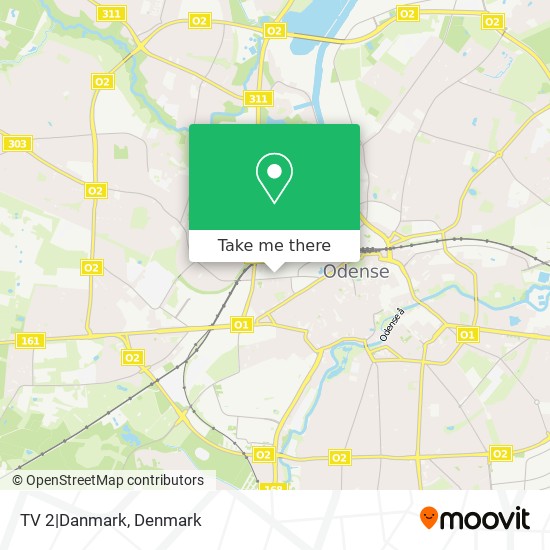TV 2|Danmark map