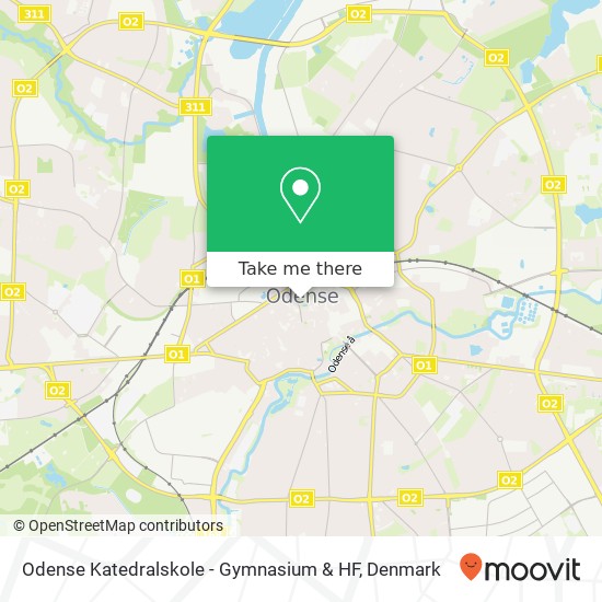 Odense Katedralskole - Gymnasium & HF map