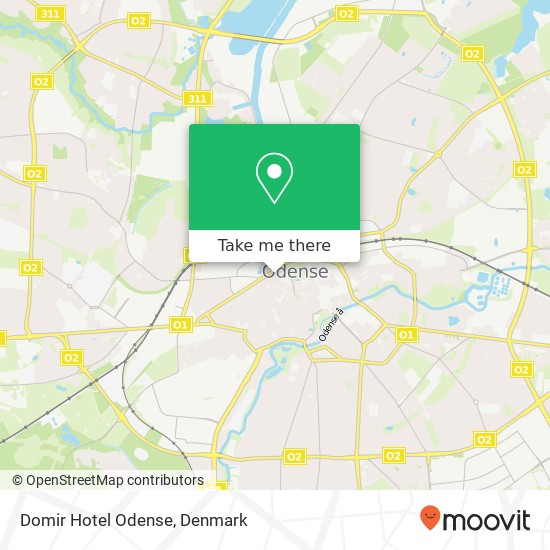 Domir Hotel Odense map