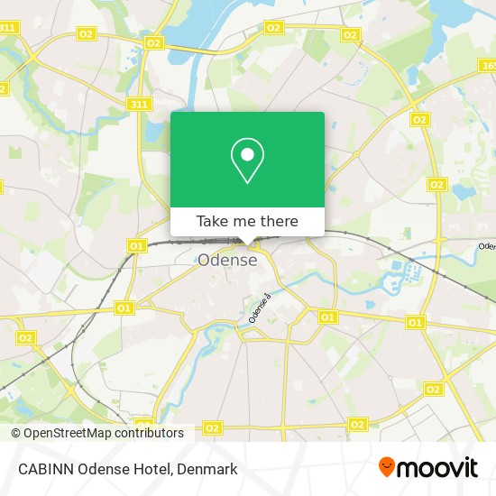 CABINN Odense Hotel map