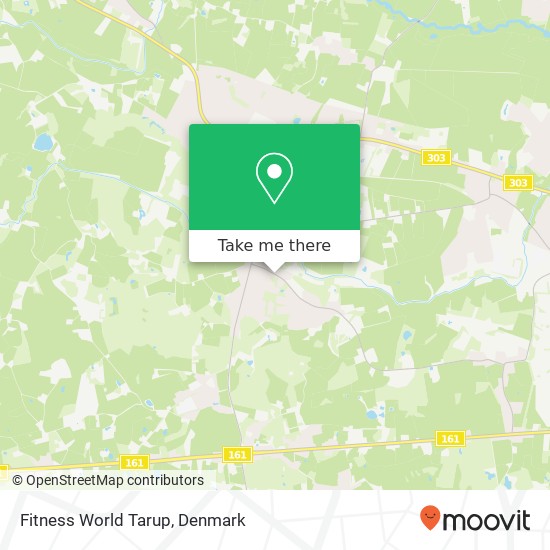 Fitness World Tarup map