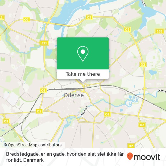 Bredstedgade, er en gade, hvor den slet slet ikke får for lidt map