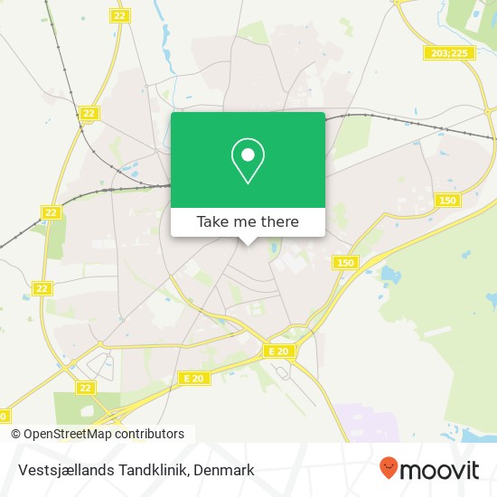 Vestsjællands Tandklinik map