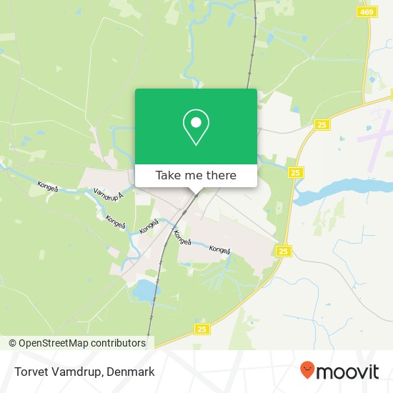 Torvet Vamdrup map