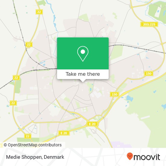 Medie Shoppen map
