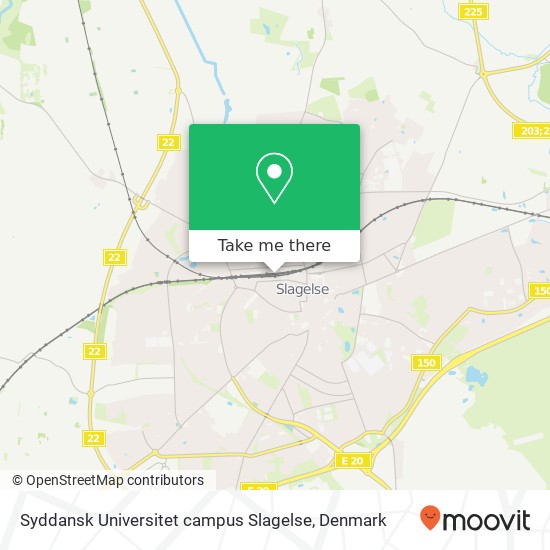 Syddansk Universitet campus Slagelse map