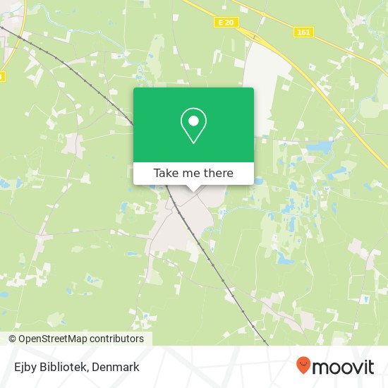 Ejby Bibliotek map