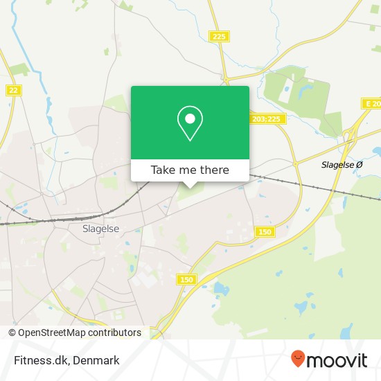 Fitness.dk map
