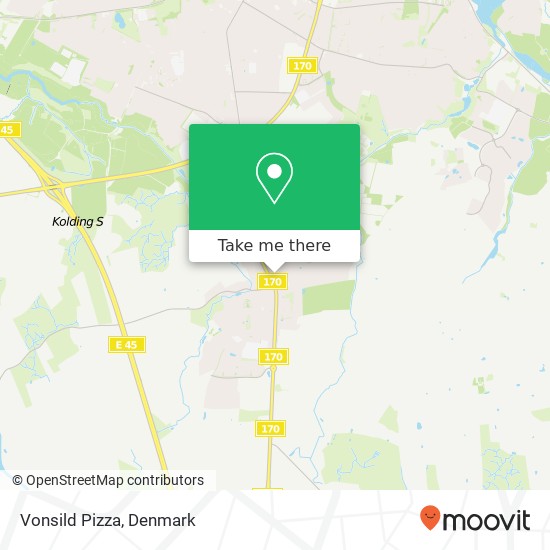 Vonsild Pizza map