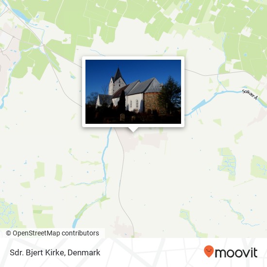 Sdr. Bjert Kirke map