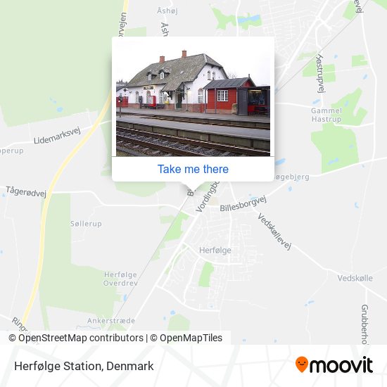 Herfølge Station map