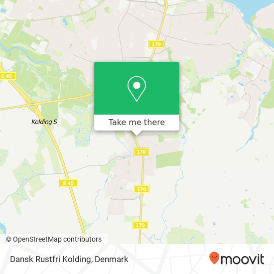 Dansk Rustfri Kolding map
