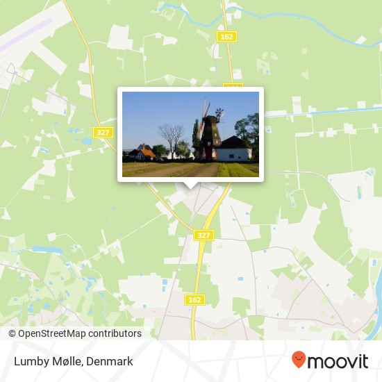 Lumby Mølle map