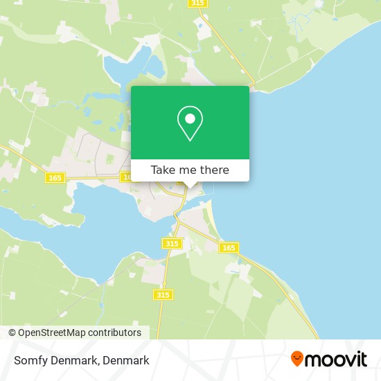 Somfy Denmark map