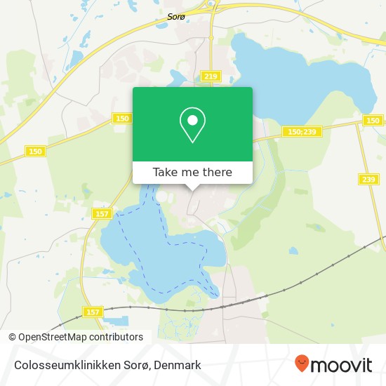 Colosseumklinikken Sorø map