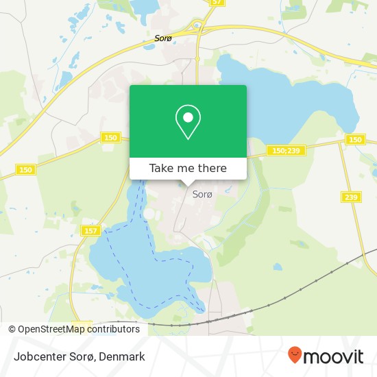 Jobcenter Sorø map