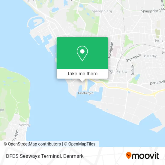 DFDS Seaways Terminal map