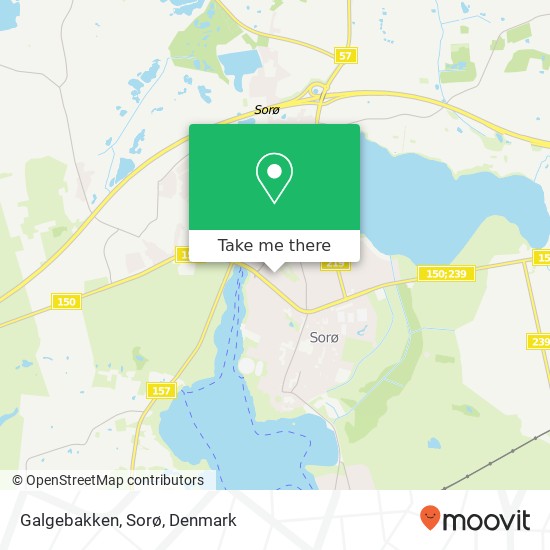 Galgebakken, Sorø map