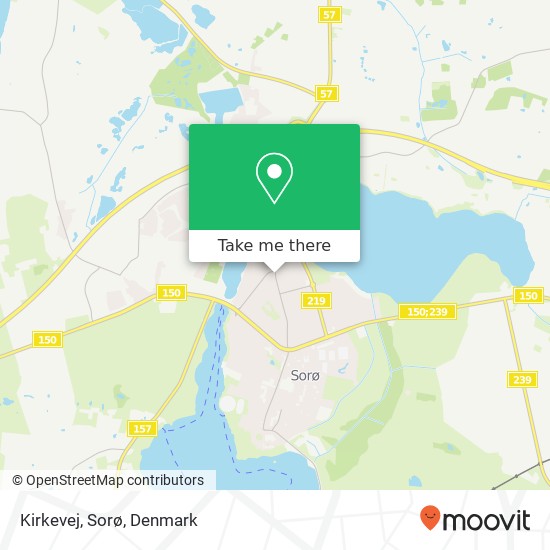 Kirkevej, Sorø map