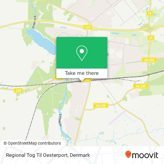 Regional Tog Til Oesterport map