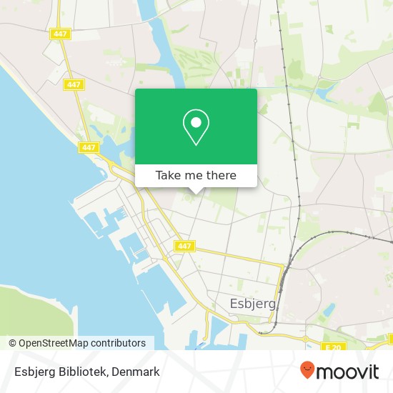 Esbjerg Bibliotek map